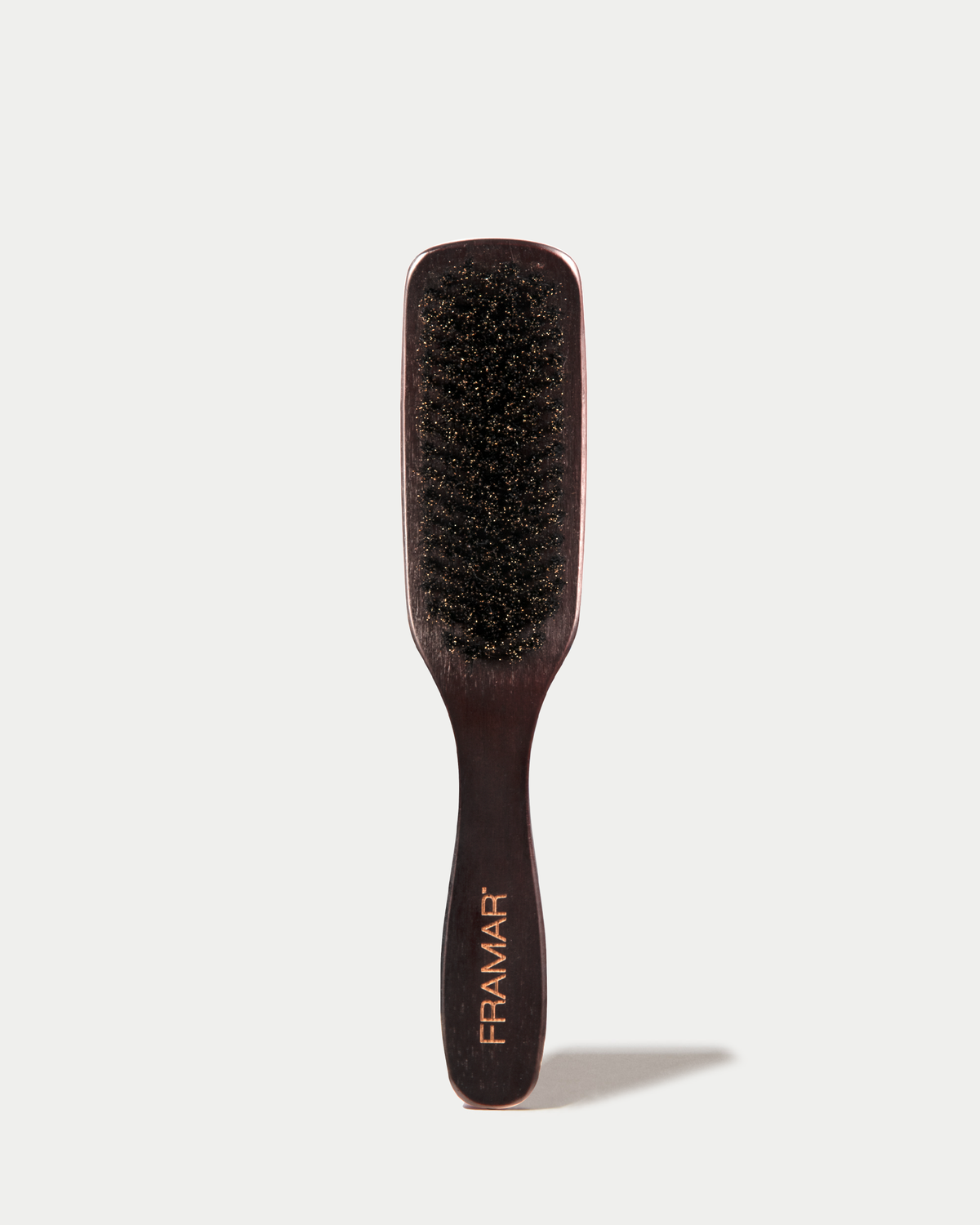 FRAMAR Boar Bristle Hair Brush, Wooden Slick Back Hair Brush