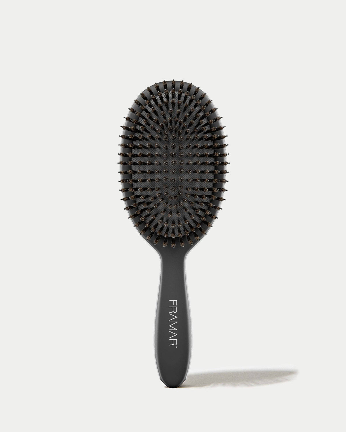 FRAMAR Boar Bristle Hair Brush, Boar Brush For Hair - Black