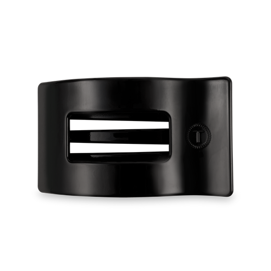 Flat Rectangle Hair Clip | Medium | Jet Black